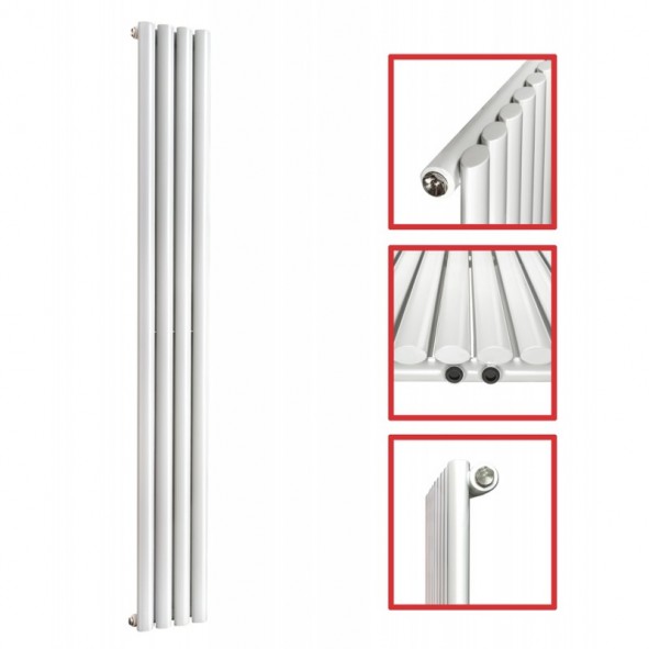 1600X 236 Ellipse Einlagig Weiss Seitenanschluss Paneelheizkörper 1600X 236 Ellipse Einlagig Weiss Seitenanschluss Paneelheizkörper