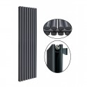 1800 x 536 mm Doppellagig Seitenanschluss Anthrazit (RAL 7016) Paneelheizkörper NEU Ellipse Design