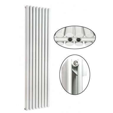 1800 x 536 mm Doppellagig Mittelanschluss Weiß Paneelheizkörper NEU Ellipse Design