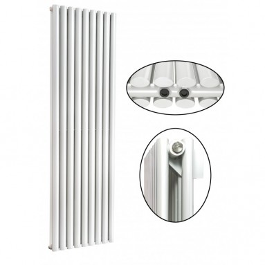 1800 x 604 mm Doppellagig Mittelanschluss Weiß Paneelheizkörper NEU Ellipse Design