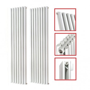 1800 x 536 mm Doppellagig Seitenanschluss Weiß Paneelheizkörper NEU Ellipse Design 1800 x 536 mm Doppellagig Seitenanschluss Weiß Paneelheizkörper NEU Ellipse Design