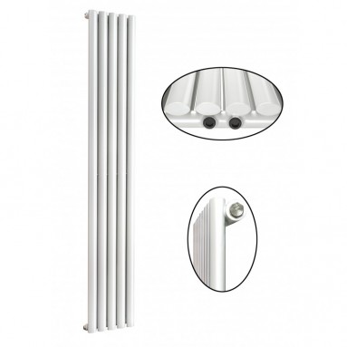 1600 x 332 mm Einlagig Seitenanschluss Paneelheizkörper NEU Ellipse Design