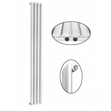 1800 x 264 mm Einlagig Mittelanschluss Paneelheizkörper NEU Ellipse Design