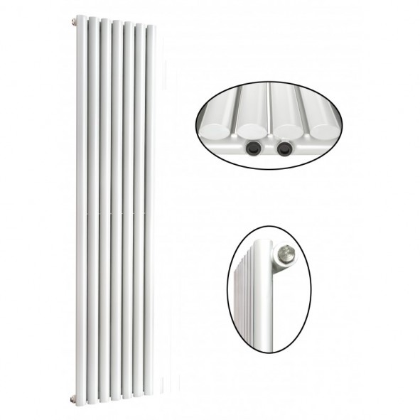 1800 x 468 mm Einlagig Mittelanschluss Paneelheizkörper NEU Ellipse Design