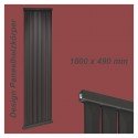Paneelheizkörper 1800x490 Radfin-Diamond Anthrazit Mittelanschluss Paneelheizkörper 1800x490 Radfin-Diamond Anthrazit Mittelanschluss