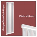 Paneelheizkörper 1800x490 Radfin-Diamond Weiß Mittelanschluss Paneelheizkörper 1800x490 Radfin-Diamond Weiß Mittelanschluss