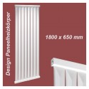 Paneelheizkörper 1800x650 Radfin-Diamond Weiß Mittelanschluss