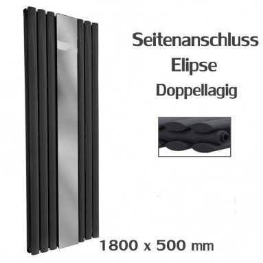 Spiegel Paneelheizkörper 1800x553 Doppellagig Anthrazit Ellipse Seitenanschluss Spiegel Paneelheizkörper 1800x553 Doppellagig Anthrazit Ellipse Seitenanschluss