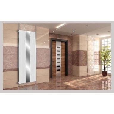 Spiegel Paneelheizkörper 1800x610 Doppellagig Weiß Flach Mittelanschluss