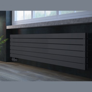 450 x 1600 mm doppellagig Anthrazit Flach Heizkörper Paneelheizkörper Horizontal Badheizkörper 450 x 1600 mm doppellagig Anthrazit Flach Heizkörper Paneelheizkörper Horizontal Badheizkörper