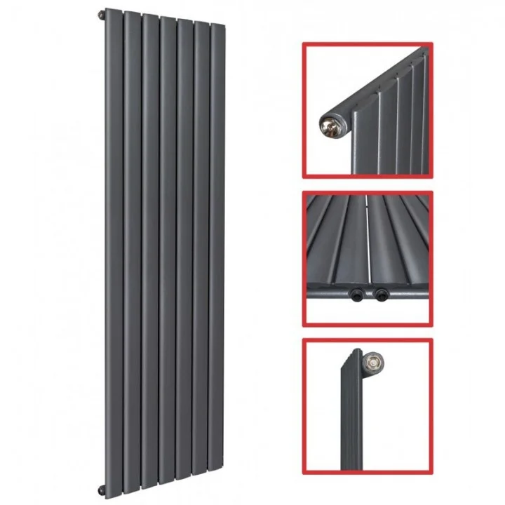 1800 X 528 Einlagig Mittelanschluss Flach Anthrazit 1800 X 528 Einlagig Mittelanschluss Flach Anthrazit