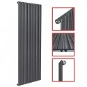 1600 x 604 mm Einlagig Setenanschluss Flach Anthrazit 1600 x 604 mm Einlagig Setenanschluss Flach Anthrazit