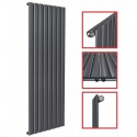1800 x 604 mm Einlagig Mittelanschluss Flach Anthrazit 1800 x 604 mm Einlagig Mittelanschluss Flach Anthrazit