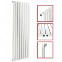 1800 x 604 mm Einlagig Seitenanschluss Flach Weiß