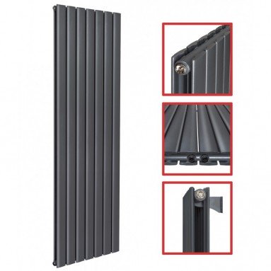 1800x526 FLACH Doppellagig Anthrazit Mittelanschluss Paneelheizkörper 1800x526 FLACH Doppellagig Anthrazit Mittelanschluss Paneelheizkörper