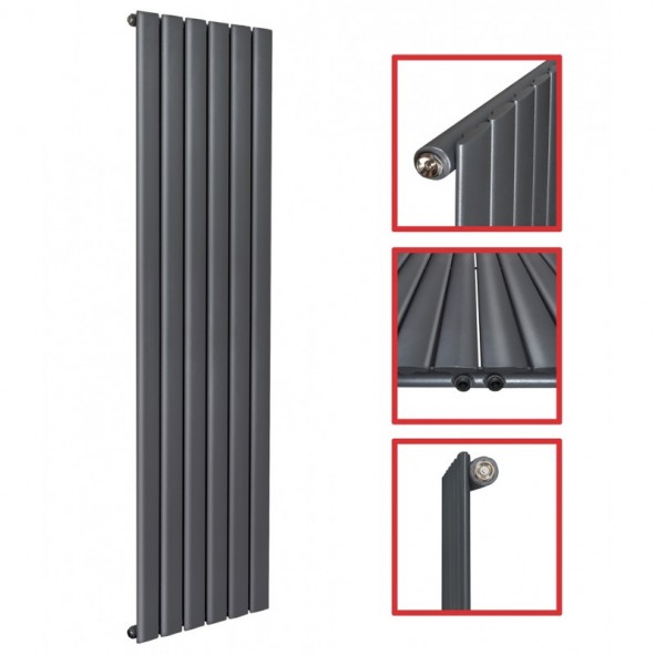 1800x450 FLACH Einlagig Anthrazit Mittelanschluss Paneelheizkörper 1800x450 FLACH Einlagig Anthrazit Mittelanschluss Paneelheizkörper