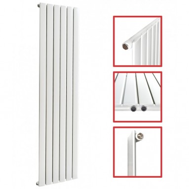 1800x450 FLACH Einlagig Weiß Seitenanschluss Paneelheizkörper