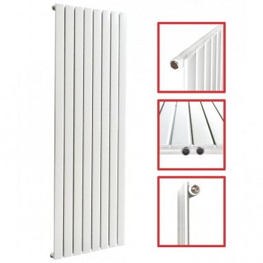 1800x602 FLACH Einlagig Weiß Seitenanschluss Paneelheizkörper