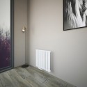 602 x 600 mm Einlangig Weiß Flach Heizkörper Paneelheizkörper Horizontal Badheizkörper