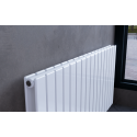 600 x 1254  mm doppellagig Weiß Flach Heizkörper Paneelheizkörper Versetzter  Mittelanschluss Horizontal Wandheizkörper