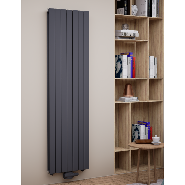 Paneelheizkörper 1800 x 514 Flach Doppellagig Anthrazit