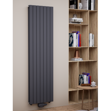 Paneelheizkörper 1800 x 514 Flach Doppellagig Anthrazit