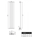 1800 x 264 mm Einlagig Mittelanschluss Paneelheizkörper NEU Ellipse Design 1800 x 264 mm Einlagig Mittelanschluss Paneelheizkörper NEU Ellipse Design