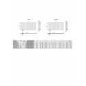 Flach Heizkörper Paneelheizkörper Horizontal 982x600 mm Einlangig Weiss Flach Heizkörper Paneelheizkörper Horizontal 982x600 mm Einlangig Weiss