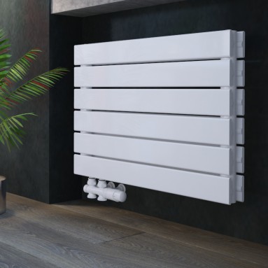 450 x 600 mm doppellagig Weiß Flach Heizkörper Paneelheizkörper Horizontal Badheizkörper 450 x 600 mm doppellagig Weiß Flach Heizkörper Paneelheizkörper Horizontal Badheizkörper