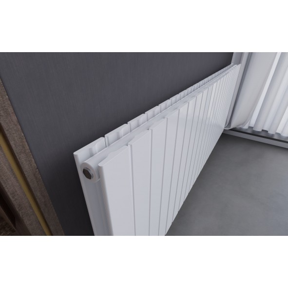 600x1590 Design Flach Heizkörper Paneelheizkörper Horizontal Badheizkörper Doppellagig Weiß