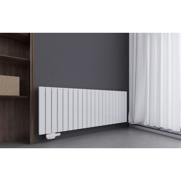 600x1590 Design Flach Heizkörper Paneelheizkörper Horizontal Badheizkörper Doppellagig Weiß