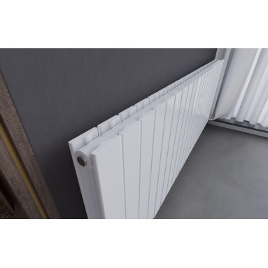 600x1590 Design Flach Heizkörper Paneelheizkörper Horizontal Badheizkörper Doppellagig Weiß