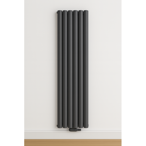1600 x 400 mm Doppellagig Mittelanschluss Anthrazit Paneelheizkörper NEU Ellipse Design 1600 x 400 mm Doppellagig Mittelanschluss Anthrazit Paneelheizkörper NEU Ellipse Design