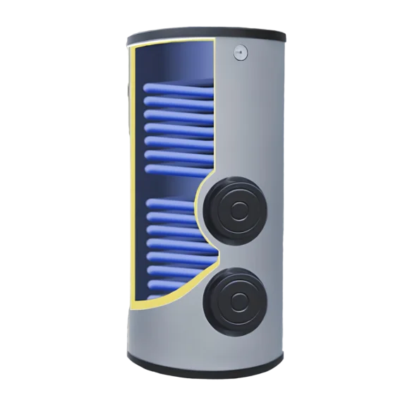 Trinkwasserspeicher Warmwasserspeicher Solarspeicher Brauchwasserspeicher 2 Wärmetauscher 150L Trinkwasserspeicher Warmwasserspeicher Solarspeicher Brauchwasserspeicher 2 Wärmetauscher 150L