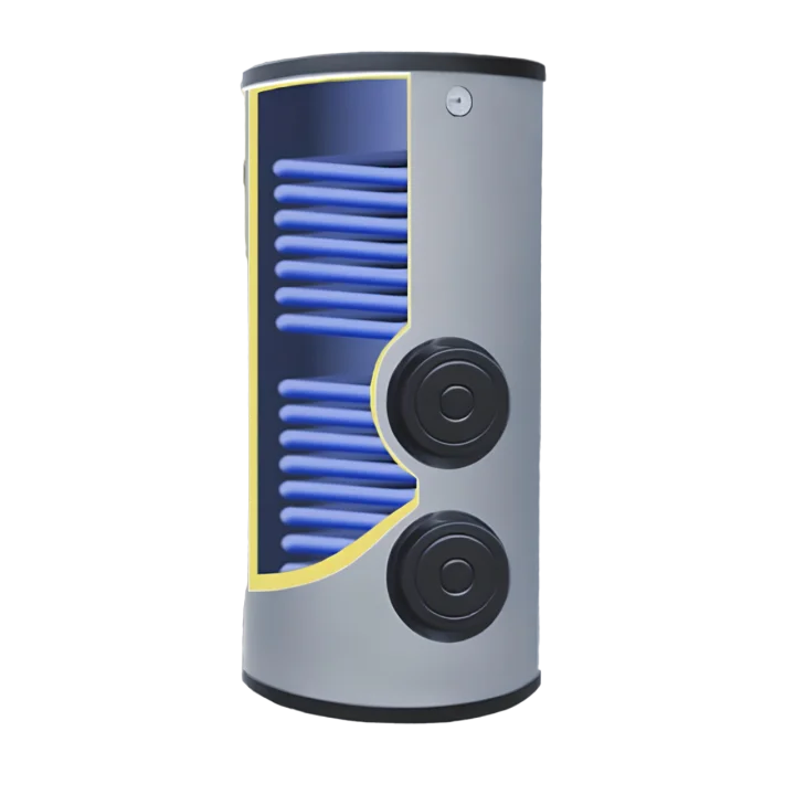 Trinkwasserspeicher Warmwasserspeicher Solarspeicher Brauchwasserspeicher 2 Wärmetauscher 200L