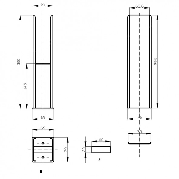 Stand Füße Set für Doppellagig Flach Heizkörper Anthrazit Stand Füße Set für Doppellagig Flach Heizkörper Anthrazit