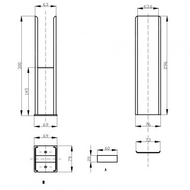 Stand Füße Set für Doppellagig Flach Heizkörper Anthrazit  Stand Füße Set für Doppellagig Flach Heizkörper Anthrazit