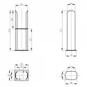 Stand Füße Set für Doppellagig Ellipse Heizkörper Anthrazit Stand Füße Set für Doppellagig Ellipse Heizkörper Anthrazit
