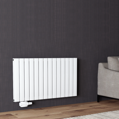 600x1078 Alu Doppellagig Paneelheizkörper Flach Aluminium Horizontal Wandheizkörper Weiß