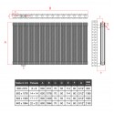 600x1309 Alu Doppellagig Paneelheizkörper Flach Aluminium Horizontal Wandheizkörper Anthrazit 600x1309 Alu Doppellagig Paneelheizkörper Flach Aluminium Horizontal Wandheizkörper Anthrazit