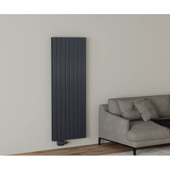 Alu Doppellagig Paneelheizkörper Versetzter Aluminium Wandheizkörper Vertikal Anthrazit 1600x616 Alu Doppellagig Paneelheizkörper Versetzter Aluminium Wandheizkörper Vertikal Anthrazit 1600x616