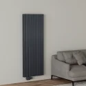 Alu Doppellagig Paneelheizkörper Versetzter Aluminium Wandheizkörper Vertikal Anthrazit 1600x616 Alu Doppellagig Paneelheizkörper Versetzter Aluminium Wandheizkörper Vertikal Anthrazit 1600x616