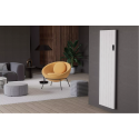 Flach Alu Vertikal Wand Elektroheizung mit Thermostat Effizient WLAN-fähig Konvektor Weiß