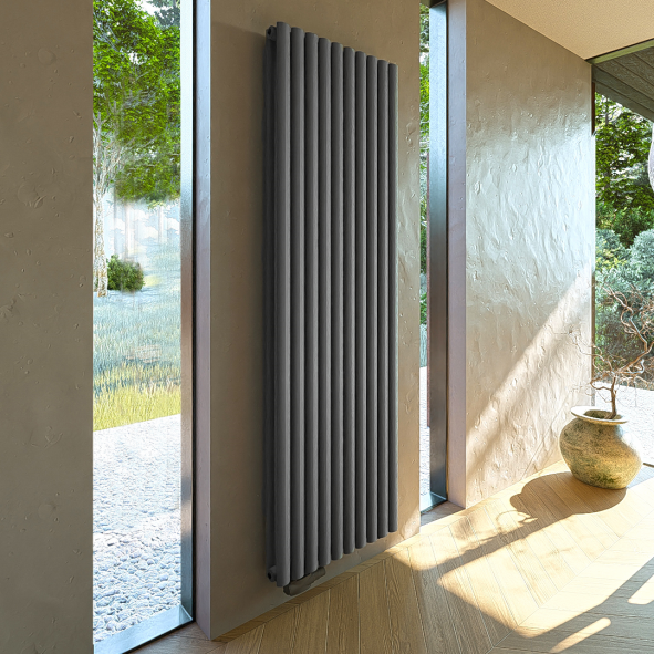 1800X590 Ellipse Doppellagig Anthrazit Versetzter Mittelanschluss Paneelheizkörper 1800X590 Ellipse Doppellagig Anthrazit Versetzter Mittelanschluss Paneelheizkörper