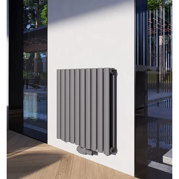 Horizontal Paneelheizkörper 600x590 Doppellagig Wandheizkörper Heizwand Mittelanschluss Anthrazit Horizontal Paneelheizkörper 600x590 Doppellagig Wandheizkörper Heizwand Mittelanschluss Anthrazit