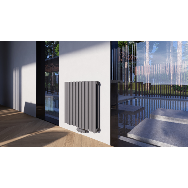 Horizontal Paneelheizkörper 600x590 Doppellagig Wandheizkörper Heizwand Mittelanschluss Anthrazit Horizontal Paneelheizkörper 600x590 Doppellagig Wandheizkörper Heizwand Mittelanschluss Anthrazit