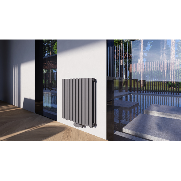 Horizontal Paneelheizkörper 600x590 Doppellagig Wandheizkörper Heizwand Mittelanschluss Anthrazit Horizontal Paneelheizkörper 600x590 Doppellagig Wandheizkörper Heizwand Mittelanschluss Anthrazit