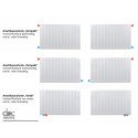 Universalheizkörper Typ22 Kompakt Ventilheizkörper 6 Anschlüsse + Zubehör Universalheizkörper Typ22 Kompakt Ventilheizkörper 6 Anschlüsse + Zubehör