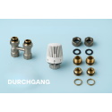 Hahnblock Set Durchgang Heizkörper Thermostatkopf Zweirohr Ventil Eurokonus 1/2 16mm Hahnblock Set Durchgang Heizkörper Thermostatkopf Zweirohr Ventil Eurokonus 1/2 16mm
