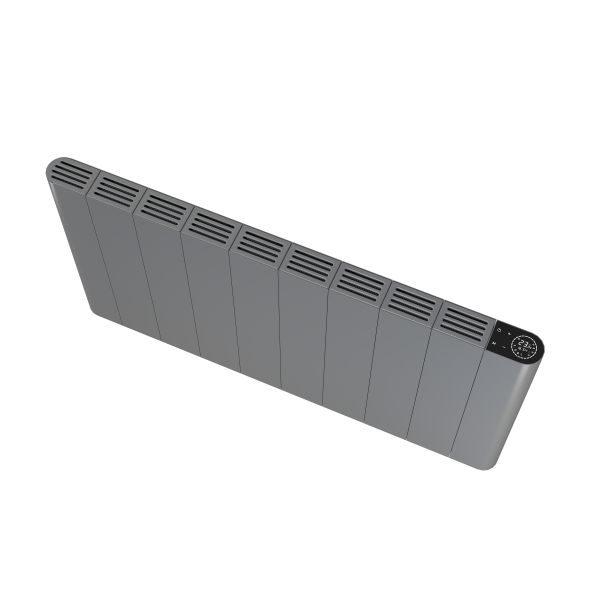 Flach Alu Horizontal Wand Elektroheizung mit Thermostat Effizient WLAN-fähig Konvektor Anthrazit Flach Alu Horizontal Wand Elektroheizung mit Thermostat Effizient WLAN-fähig Konvektor Anthrazit